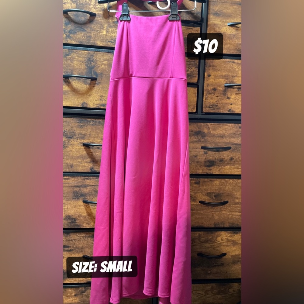 Elegant Pink Maxi Skirt